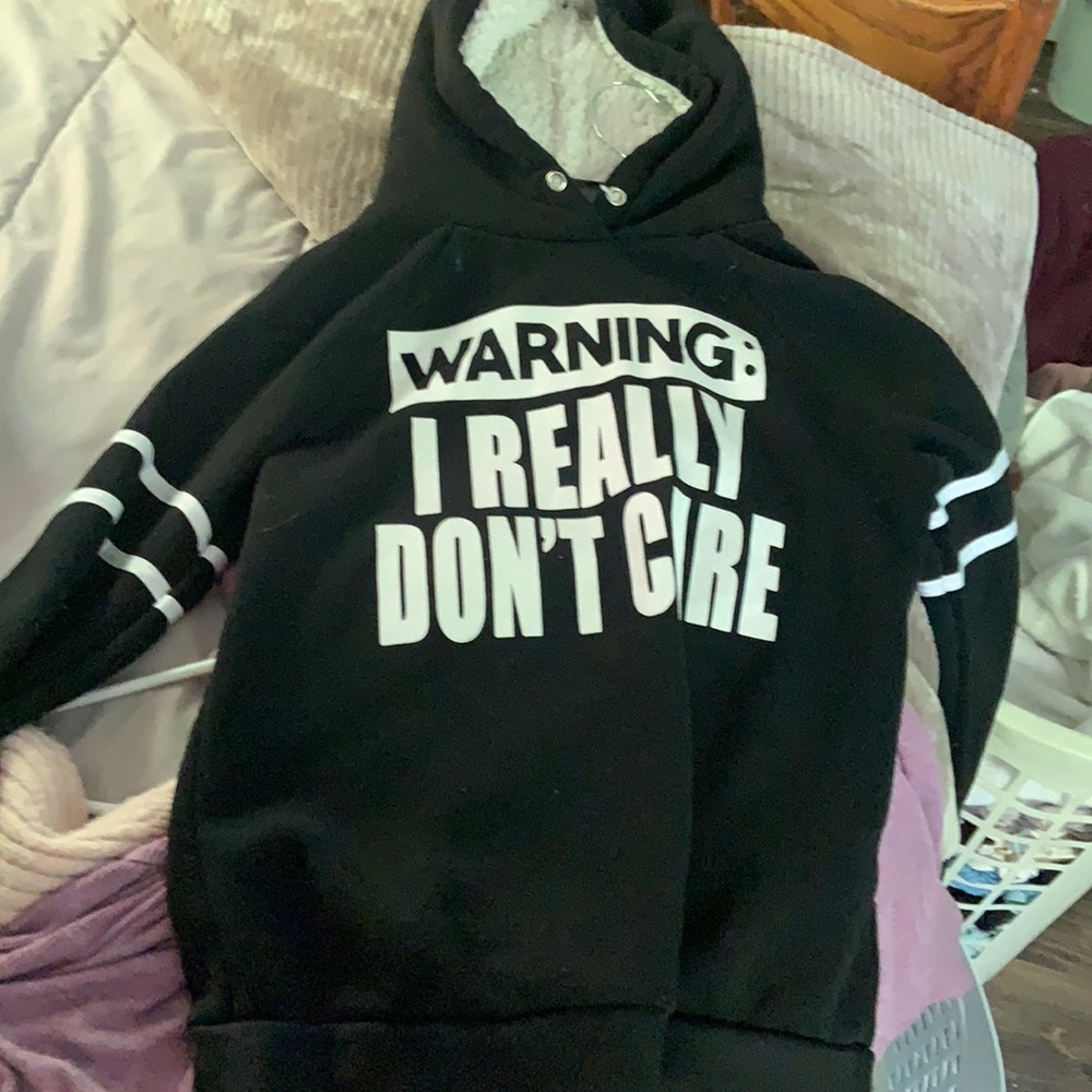 Black fuzzy sweatshirt